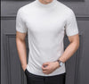 Sweater with a half -height collar