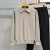 Sweater with half zipper