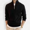 Sweater with high collar and zipper