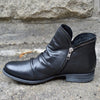 Victoria Women's Knee High Black Boots - Stylish Zipper Design