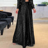 Wide sequins pants