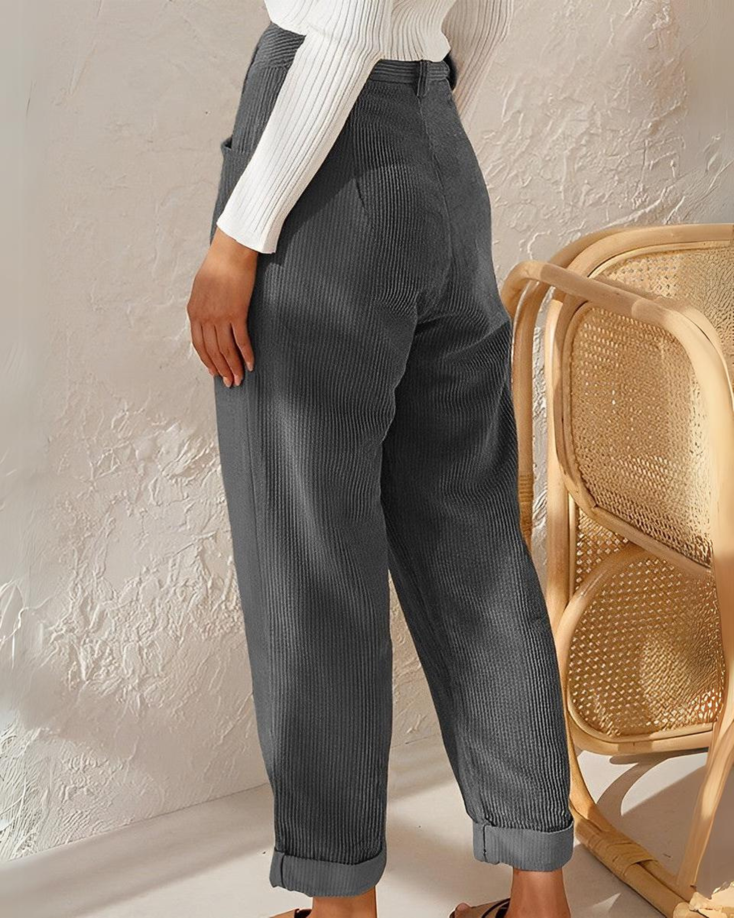 Soft corduroy pants