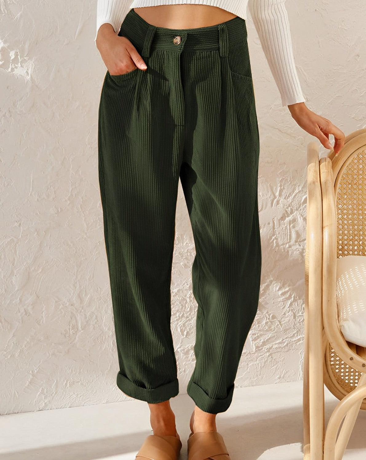 Soft corduroy pants
