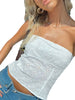 Zavia - Lace Detail Strapless Top
